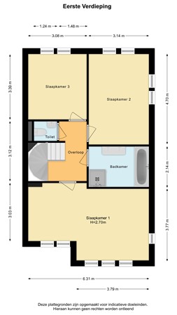 Floorplan - Buitenwatersloot 399, 2614 LD Delft
